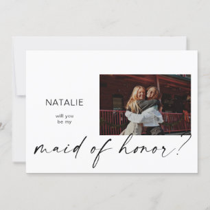 Var mitt lilla Maid of honor-foto Frieri Inbjudningar