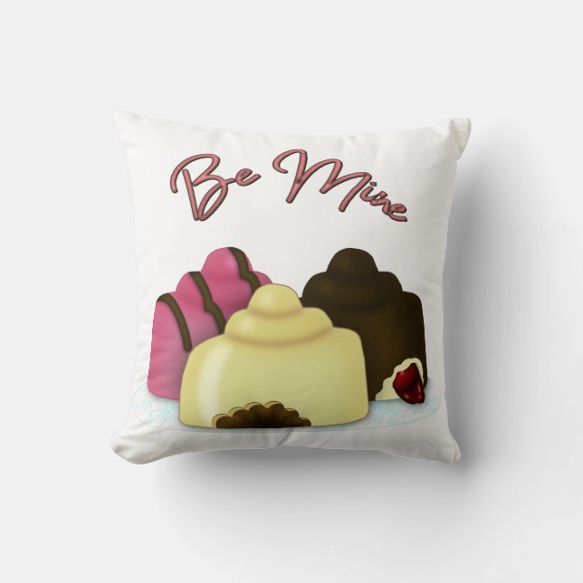 Var mitt på Alla hjärtans dag-godis Kudde (Framsida)