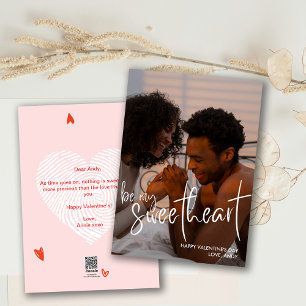 Var mitt svep-fotokort för Valentine Julkort