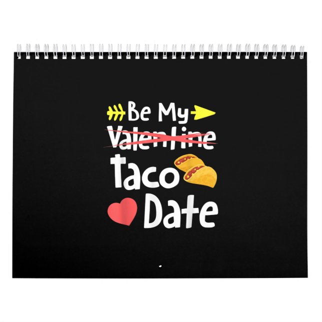 Var mitt tako-datum? Lusnyj Valentines day Pun Mex Kalender (Omslag)