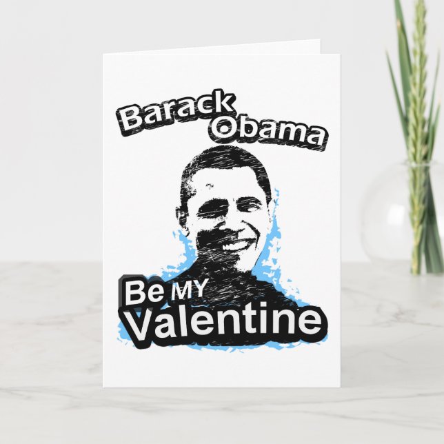 Var mitt valentinBarack Obama kort (Framsida)