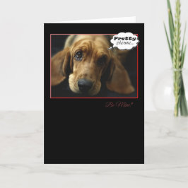 Var mitt Valentine Basset Hound-kort Helgkort