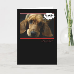 Var mitt Valentine Basset Hound-kort Helgkort