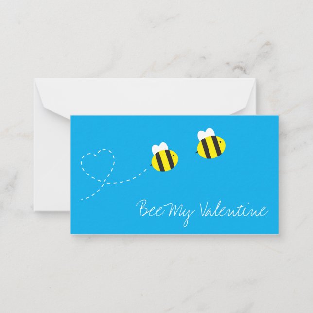 Var mitt Valentine Card Anteckningskort (Framsida)