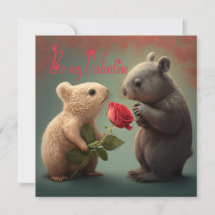 Var mitt Valentine Card Kort