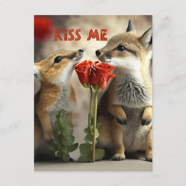 Var mitt Valentine Card Vykort (Framsida)
