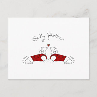 Var mitt Valentine Dachshund-vykort Vykort