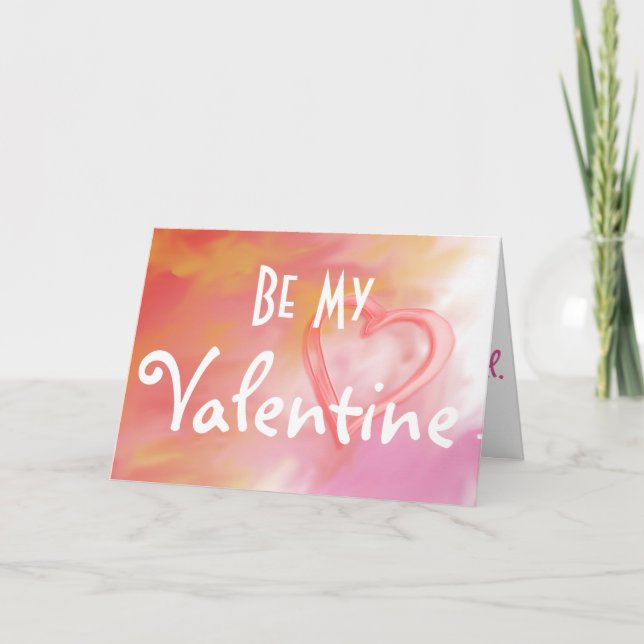 Var mitt Valentine-hälsningskort Helgkort (Framsida)