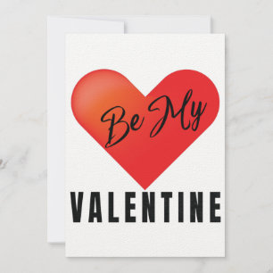 Var mitt Valentine-hälsningskort Inbjudningar