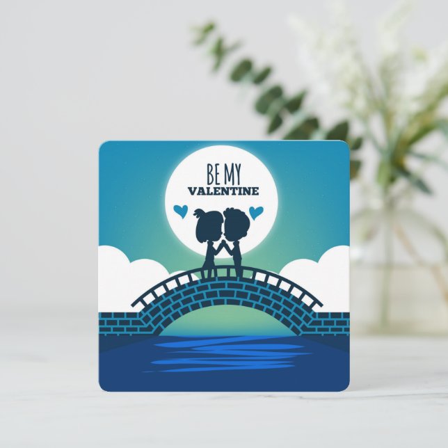 Var mitt Valentine Helgdag Card Julkort (Stående Fram)