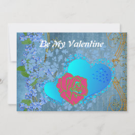 Var mitt Valentine Romantic Ro-kort för svepande h