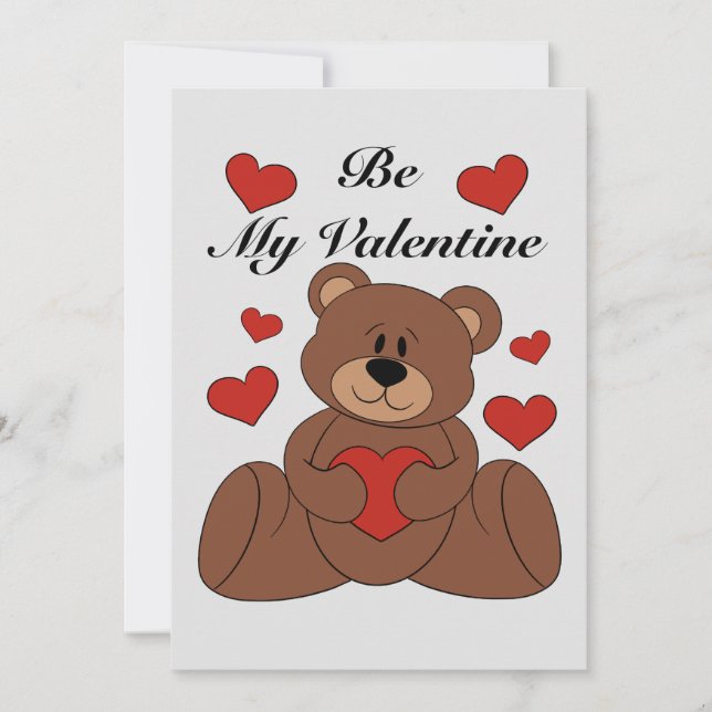 Var mitt Valentine söta helgdag kort Valentines da (Framsida)