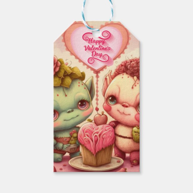 Var mitt valentinkort för anpassningsbar presentetikett (Framsidan)