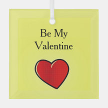 Var mitt valentinröda hjärta på gult