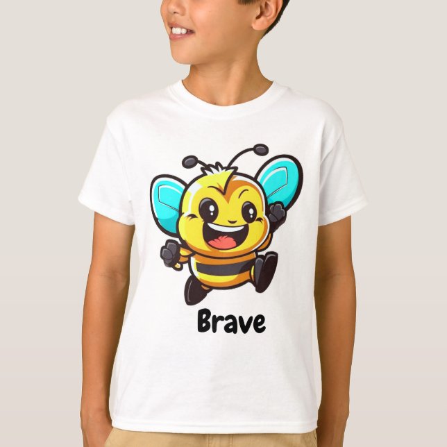 Var Modig Bee T-Shirt (Framsida)