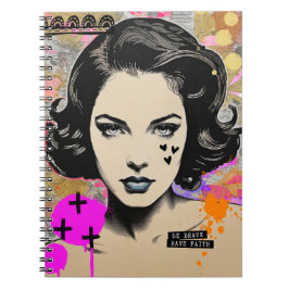 Var Modig och ha förtroende | Devotional Notebook  Anteckningsbok