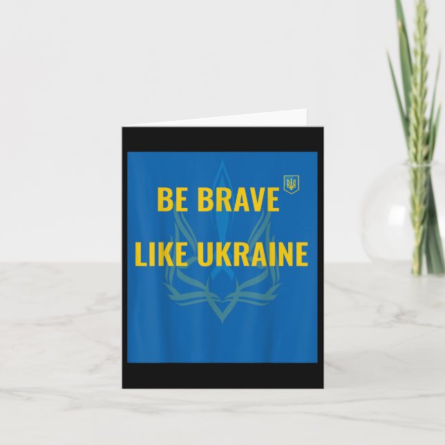 Var Modig som Ukraina - Stoppa Krig i Ukraina - Fl Kort (Framsida)