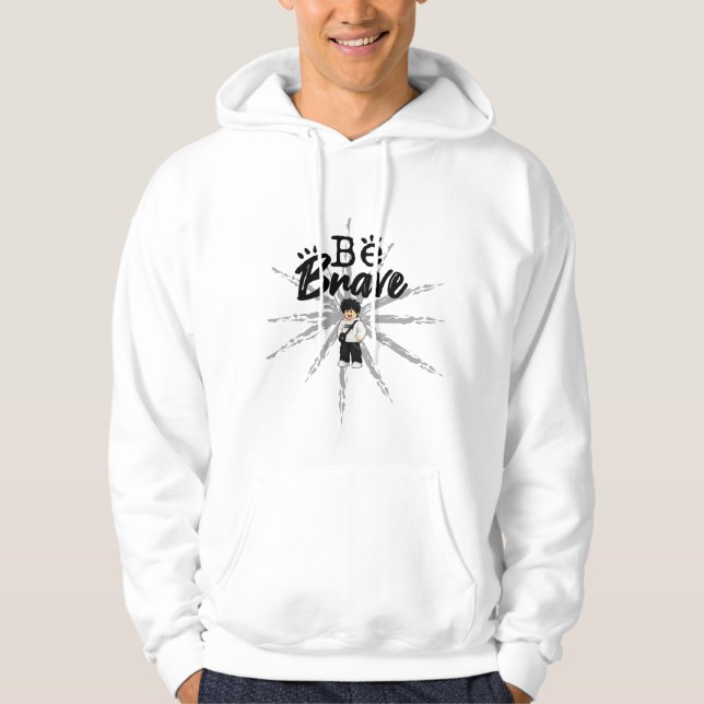 ​Var Modig Söt Spelare Avatar Herrens Hoodie Roblo (Framsida)