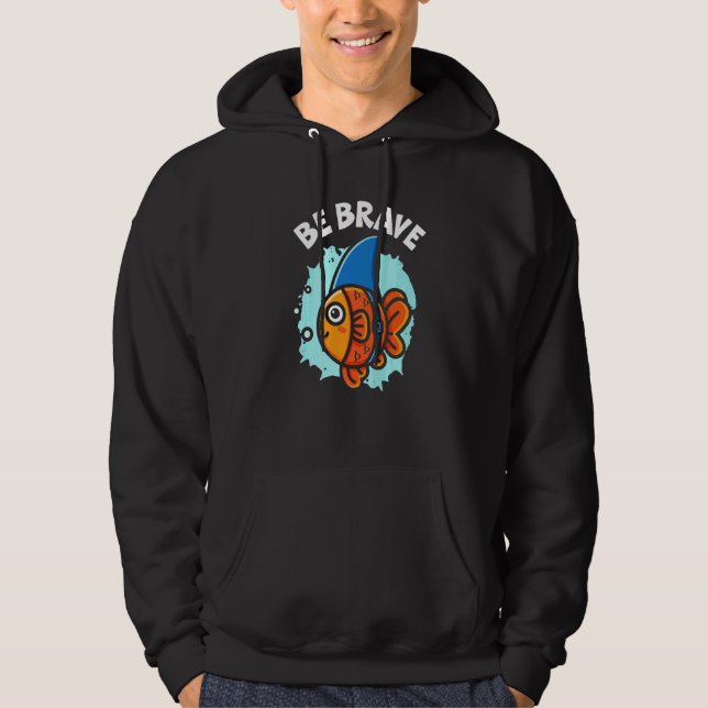 Var Modig Undervattensfisk Akvarist Fiskhållning G Hoodie (Framsida)