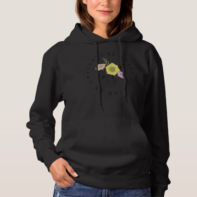 Var modig Var snäll Var tacksam Positiv inspiratio T Shirt (Framsida)