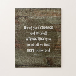 Var modiga - Psalm 31:24 Pussel