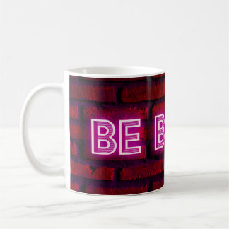 Var modigt inspirerande citattecken, använd text p kaffemugg