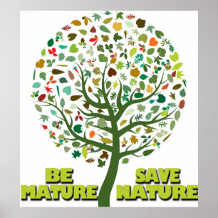 Var Mogen Spara Naturen Poster