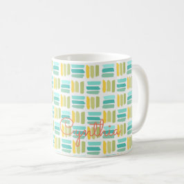 Vår Mönster sommarkolorfull NAMN artisans Roligt Kaffemugg