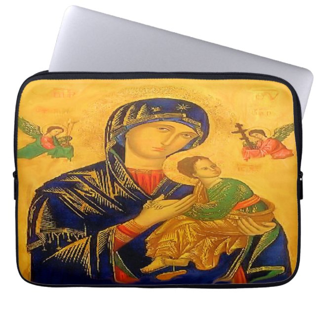 Vår Mor i Perpetual Help Laptop Fodral (Framsidan)