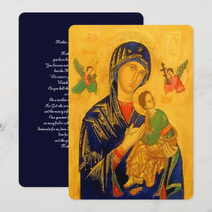 Vår Mor i Perpetual Help med Prayer