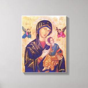 Vår Mor på ikonen Perpetual Help (Perpetual Help I Canvastryck