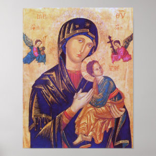 Vår Mor på ikonen Perpetual Help (Perpetual Help I Poster