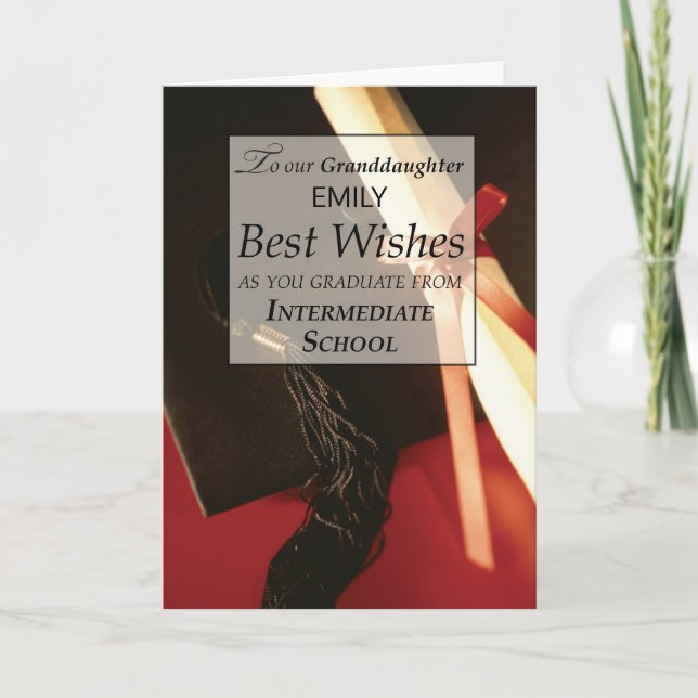 VÅR mordotter, eget namn Studenten Kort (Framsida)