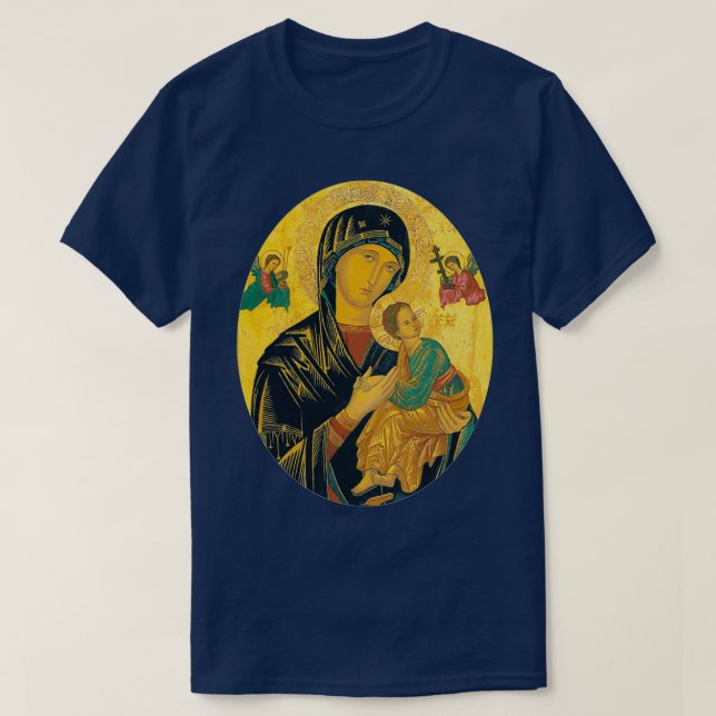 Vår morLady av Perpetual Help T Shirt (Design framsida)
