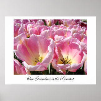 Vår mormor är den sötaste konsttryck gåvor Rosa Poster