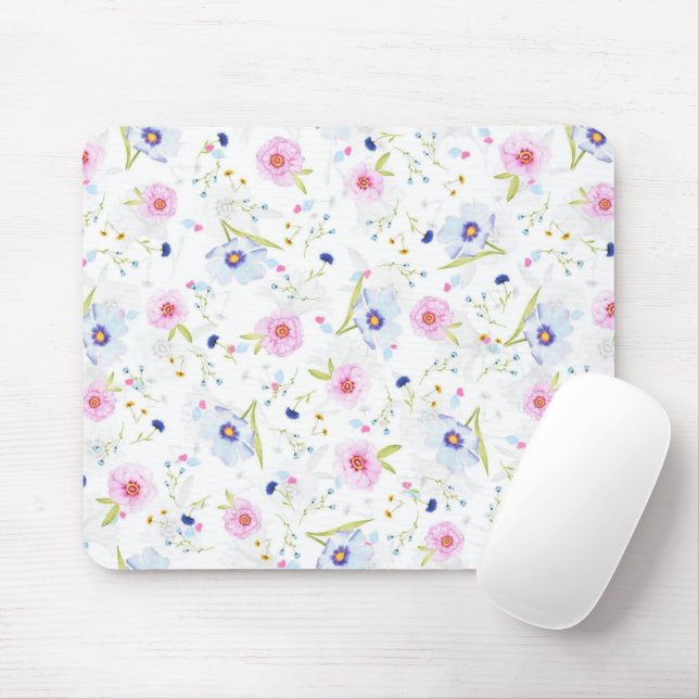 Vår Mouse Pad Flowers Musmatta (Med mus)