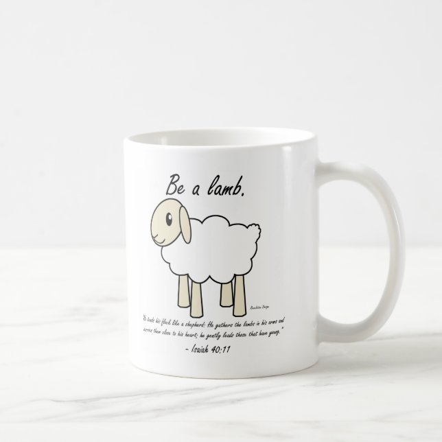 "Var muggen för en Lamb" Kaffemugg (Höger)