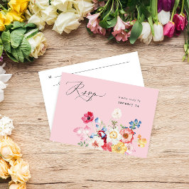 Vår Multi Färg Blommigt w Meal OSA - Rosa