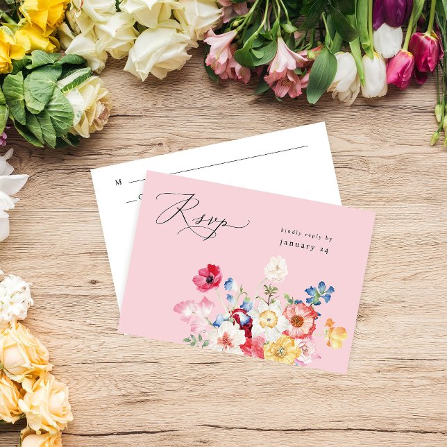 Vår Multi Färg Blommigt w Meal OSA - Rosa (Skapare uppladdad)