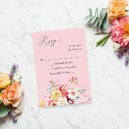 Vår Multi Färg Blommigts no Meal OSA - Rosa