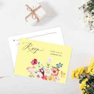Vår Multi Färg Blommigts w Meal OSA - Gult Kort
