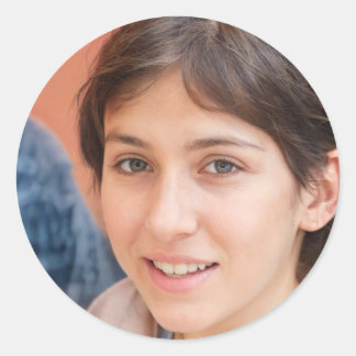 Var närvarande runt klistermärke