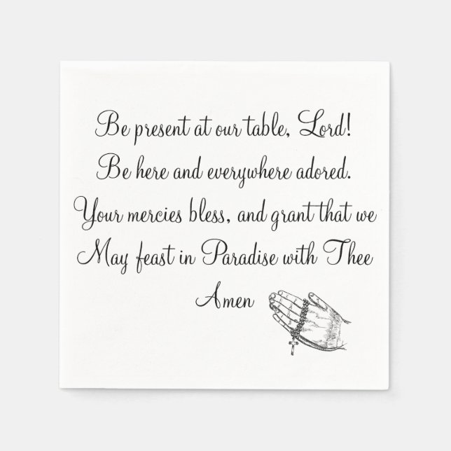 Var närvarande vid vår Bord Herre Pappersservett (Framsidan)