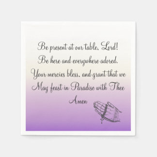 Var närvarande vid vår Bord Lord Lila Pappersservett