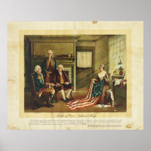Vår nations Flagga föddes av Thomas & Wylie Poster