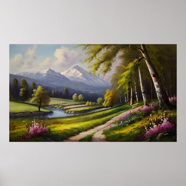 Vår naturlandskap poster (Framsidan)