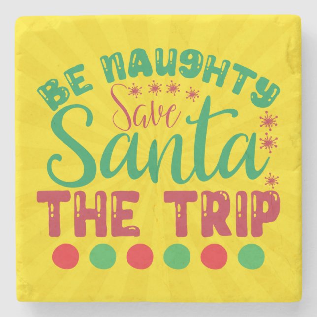 Var Naughty Spara Santa Resa-81634 Stenunderlägg (Framsidan)