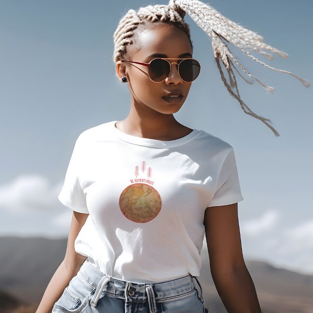 Var nervös t shirt (Be Adventurous T-Shirt by Kate & Co.)