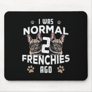 Var normal 2 Frenchies Ago Roligt Fransk Bulldog O Musmatta