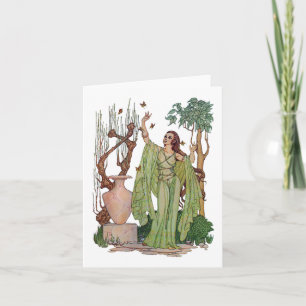 Vår Notecards gudinna Kort